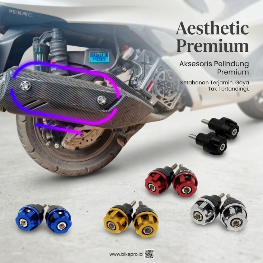 น๊อตครอบท่อไอเสียอเนกประสงค์ 2 ชิ้น สําหรับ nmax, aerox, lexi, vario, mio, บีท, genio
