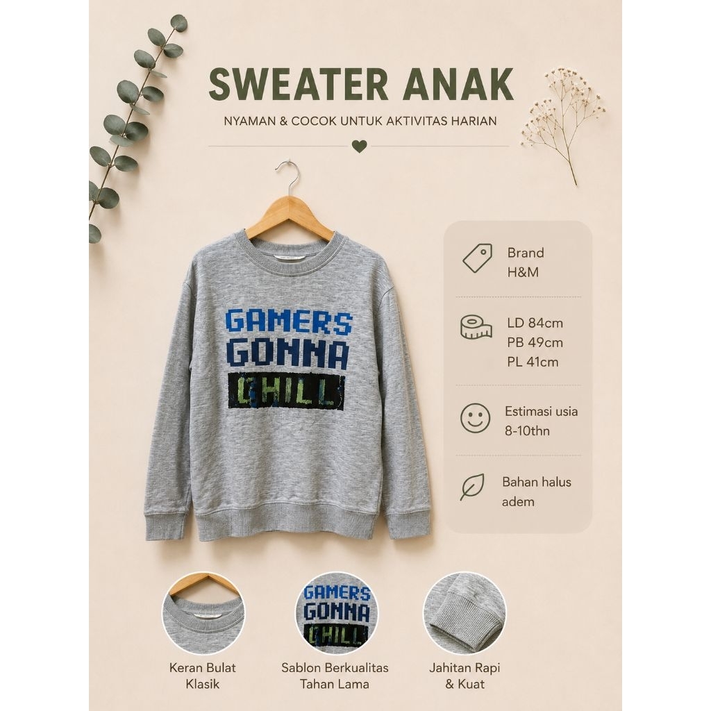 H&M Kids Sweater สบายและเย็น