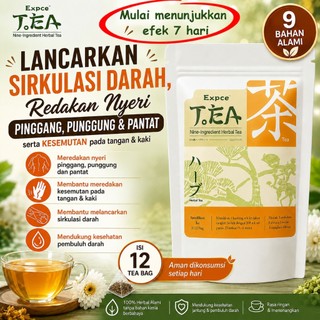Expce Teh bunga herbal redakan nyeri pinggang, pinggul, kaki, serta kebas tangan kaki akibat sumbatan pembuluh darah, lancarkan pembuluh darah