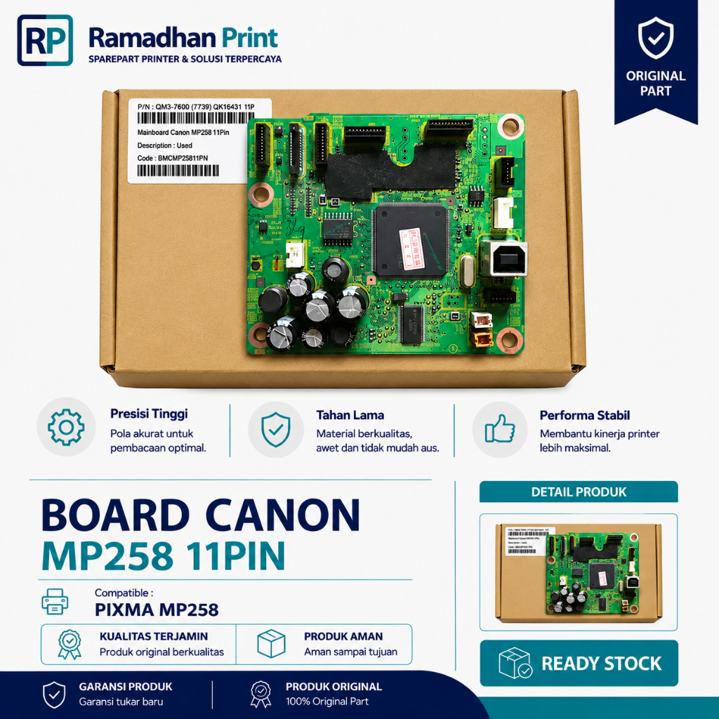 เมนบอร์ด Mother Board อะไหล่เครื่องพิมพ์ MP287