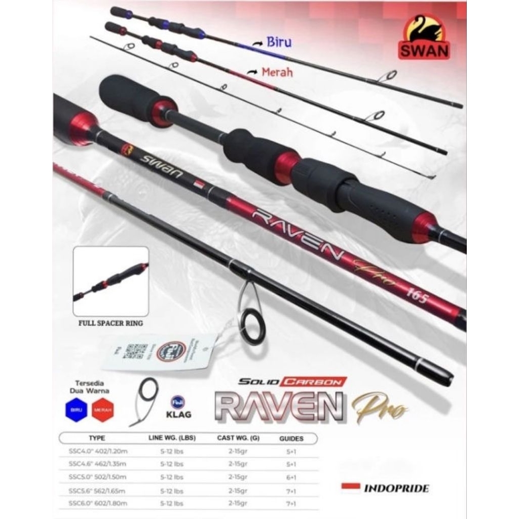 คันเบ็ด Swan Raven 120 5-12lbs