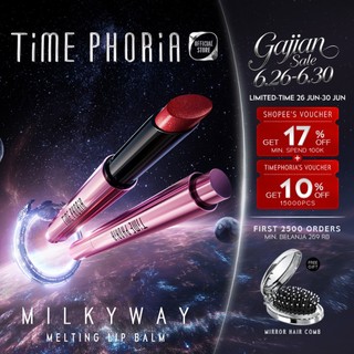 TIME PHORIA Milkyway Melting Lip Balm-Melembabkan & Mencerahkan Bibir Pelembab Bibir Lightweight & Cover Bibir Hyper Shine Pigmented Lip Gloss Ringan Non-sticky Makeup TimePhoria Official Store