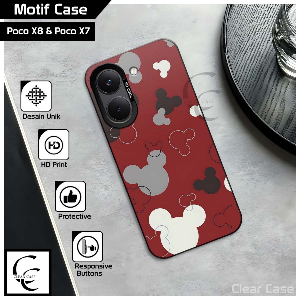So Cool Softcase Poco X8 Pro & X8 Pro Max 5G | Poco X7 & X7 Pro 5G ล่าสุด IMD Hologram HD พิมพ์เคสโท