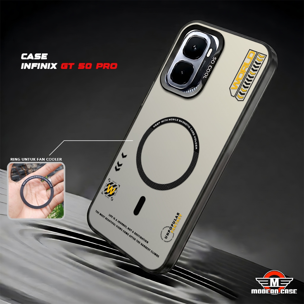 โมเดิร์น - โฮโลแกรมแม่เหล็กปลอกสําหรับ Infinix GT 50 PRO / GT 30 PRO / GT 20 PRO / GT 10 PRO Magneti