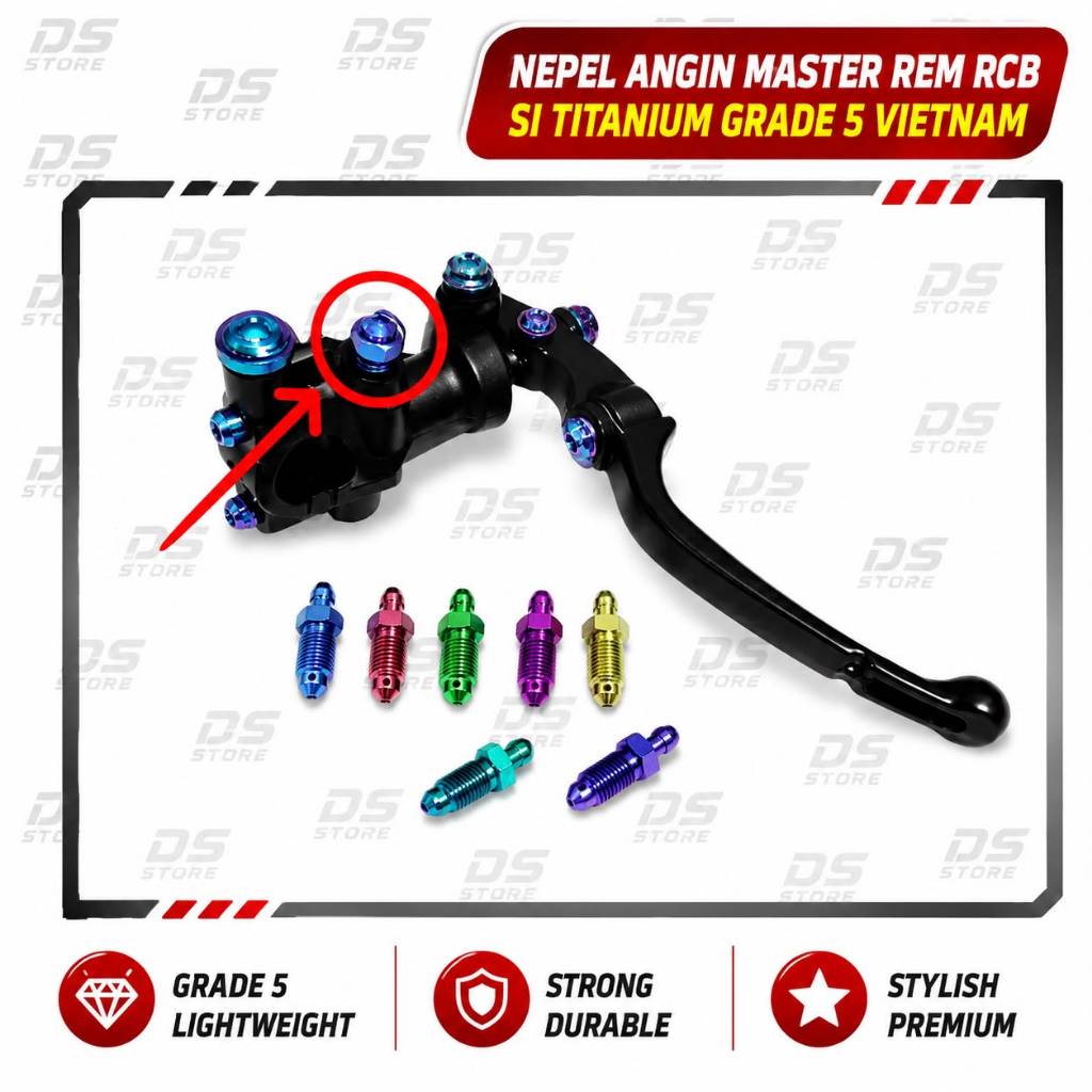[FJN] RCB S1 TITANIUM GRADE 5 VIETNAM MASTER BRAKE AIR NEPEL BOLT