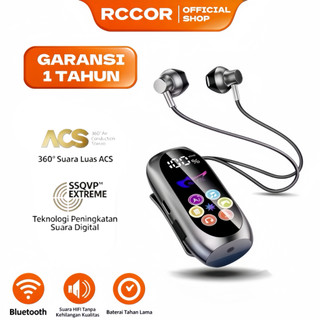 RCCOR Earphone Clip Bluetooth 5.4 dengan Monitor Suara - Ideal untuk Live, Karaoke, dan Daily Use!