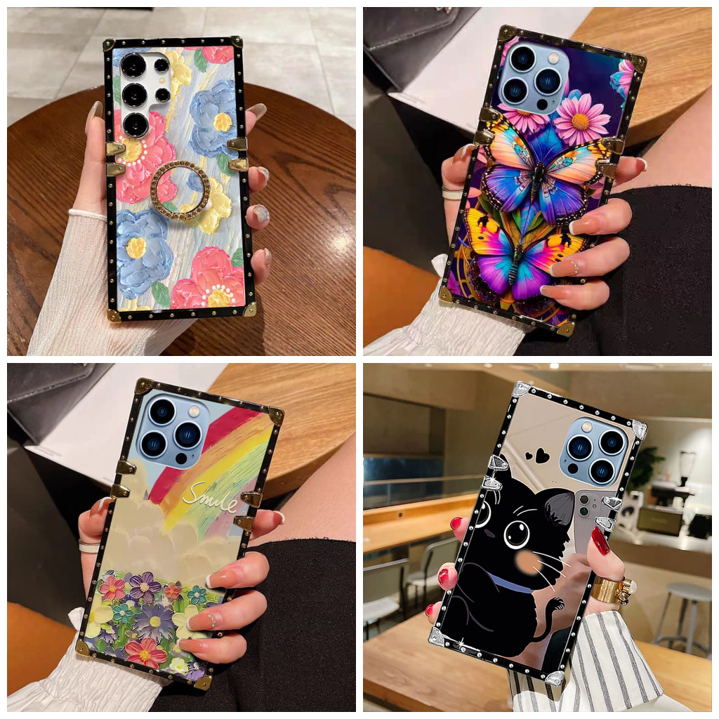 เคสเพ้นท์ดอกไม้ Iphone 8 8 Plus 17 17 Air 17 Pro 17 Pro Max