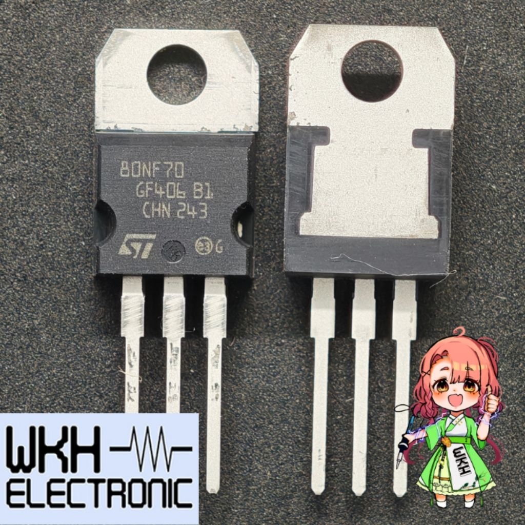 ต้นฉบับ STP80NF70 P80NF70 80NF70 MOSFET N-Ch TO220 68V 85A STP80N70F4