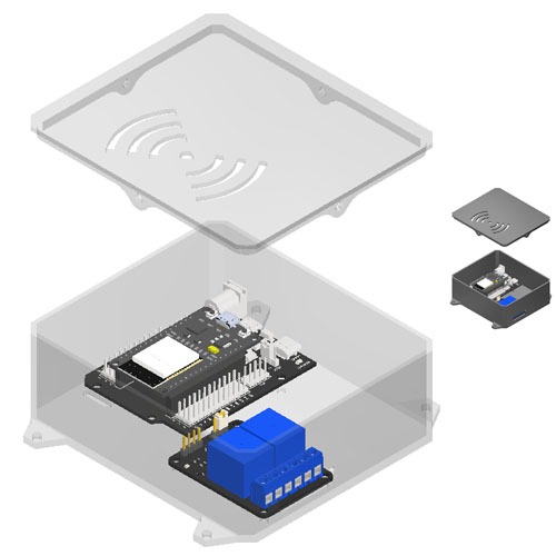 Custom Case ESP32 30 pin Relay Module 2 ช่อง