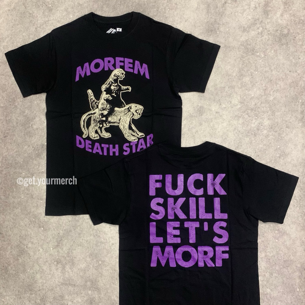 Morphem x Teenage Death Star - F*ck Skill Lets Morph Tshirt - สีดํา