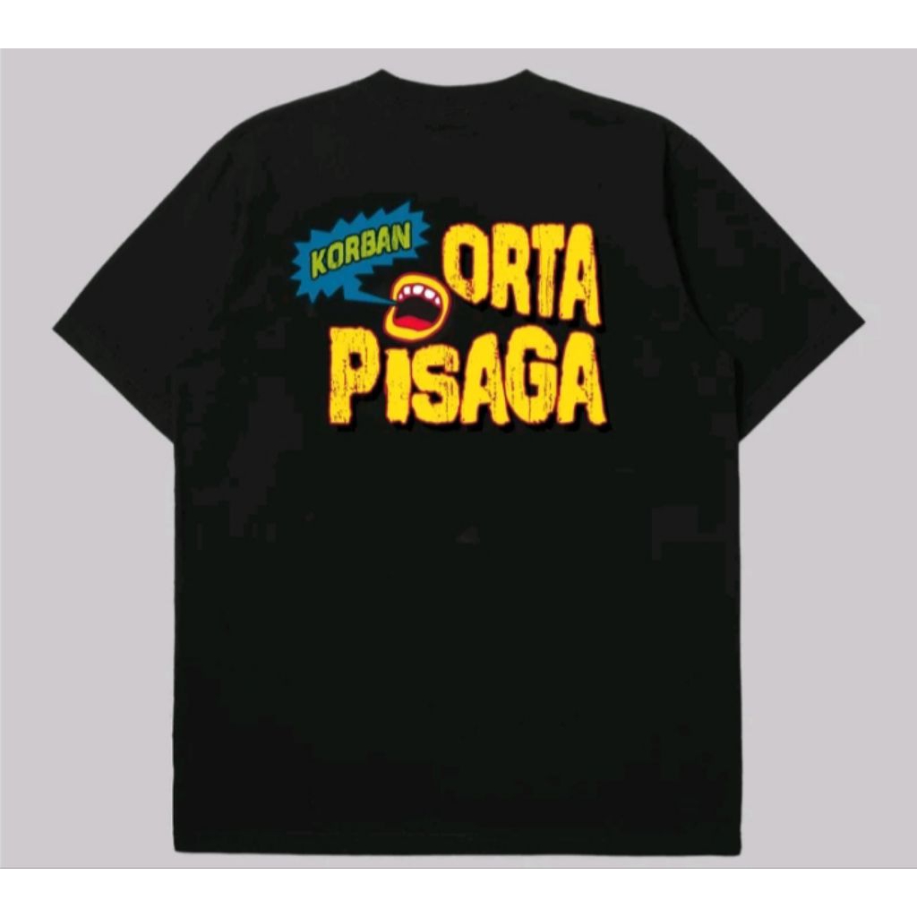 เสื้อยืดพิมพ์ลาย Korbban orta pisaga เสื้อยืด distro unisex วัสดุเท่ๆ