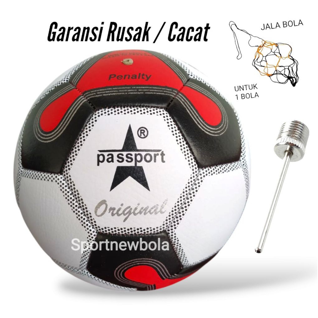 Original Passport Futsal Ball Bonus Futsal Net Valve ขนาด 4 PASSPORT PENALTY