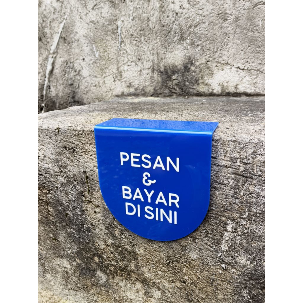 ป้ายอะคริลิค / อะคริลิค / ORDER & PAY HERE