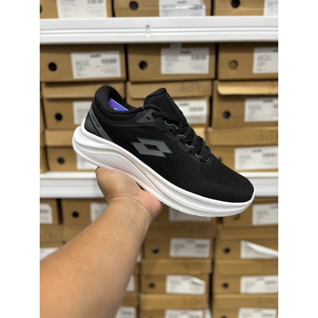LOTTO ERBIL BLACK LOTRU รองเท้าวิ่งผู้ชาย250505รองเท้าบี