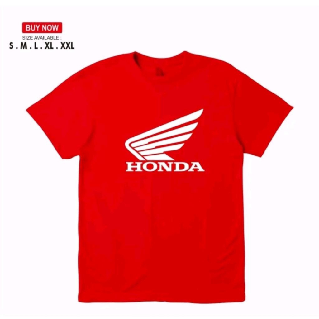 KATUN เสื้อยืด HONDA / เสื้อยืด HONDA DEALER / เสื้อยืด HONDA พร้อมโลโก้ด้านหน้าขนาดใหญ่ / PREMIUM 3