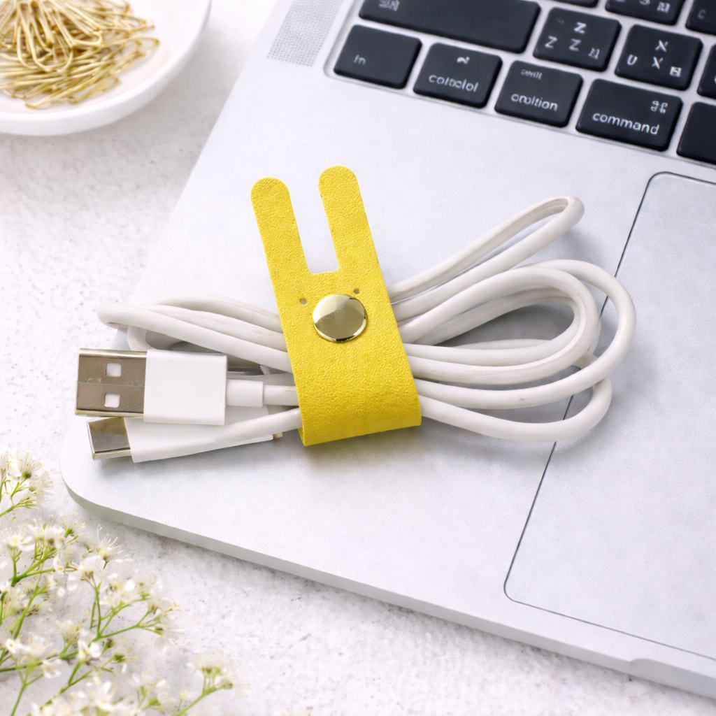 MiRitchi Cable Organizer Cable Winder Clip Holder Leather
