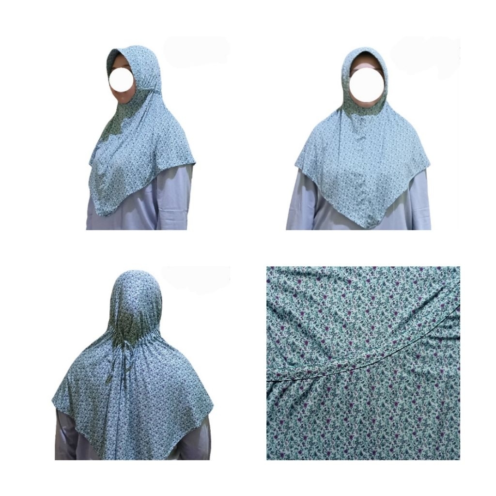 ฮิญาบหูรูดสําเร็จรูป ไซส์ L Pd: 75 cm Pb: 85 cm Original