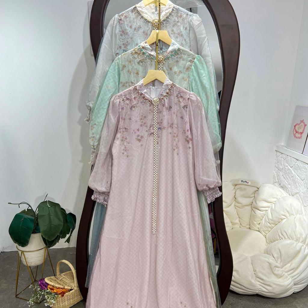 [DC 3112] เสื้อลูกไม้ Amora Organza