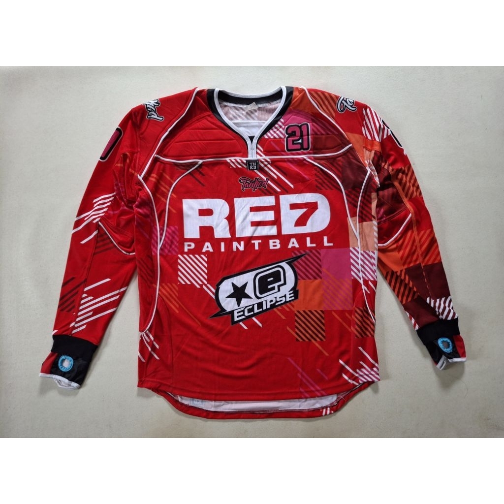 PAINTBALL RED SEVENTS SINGAPORE LONGSLEEVE JERSEY