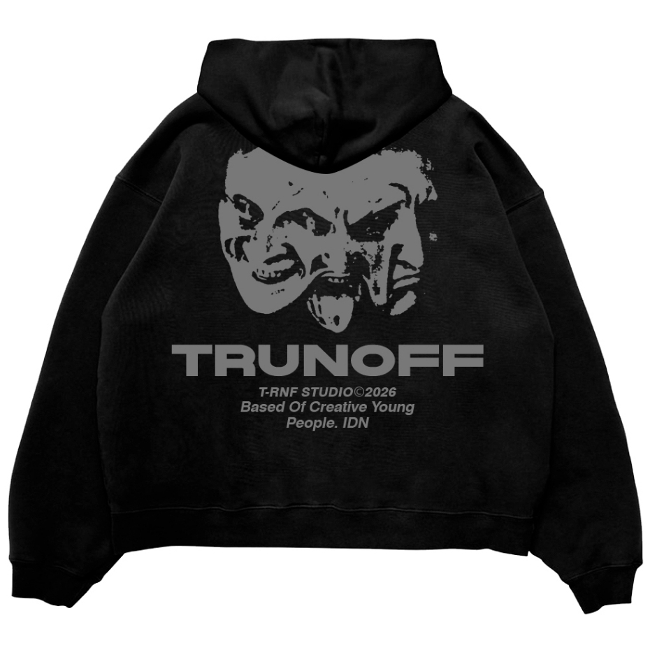 Truntum Sweater Hoodie Boxy Oversize Basic Young People