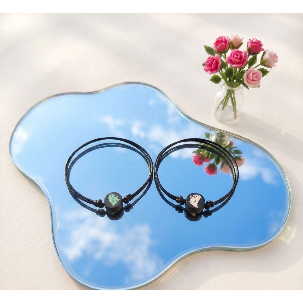 DINO BRACELET, COUPLE BRACELET, FRIENDSHIP BRACELET, MAGNET COUPLE BRACELET, DINO SERIES COUPLE BRAC