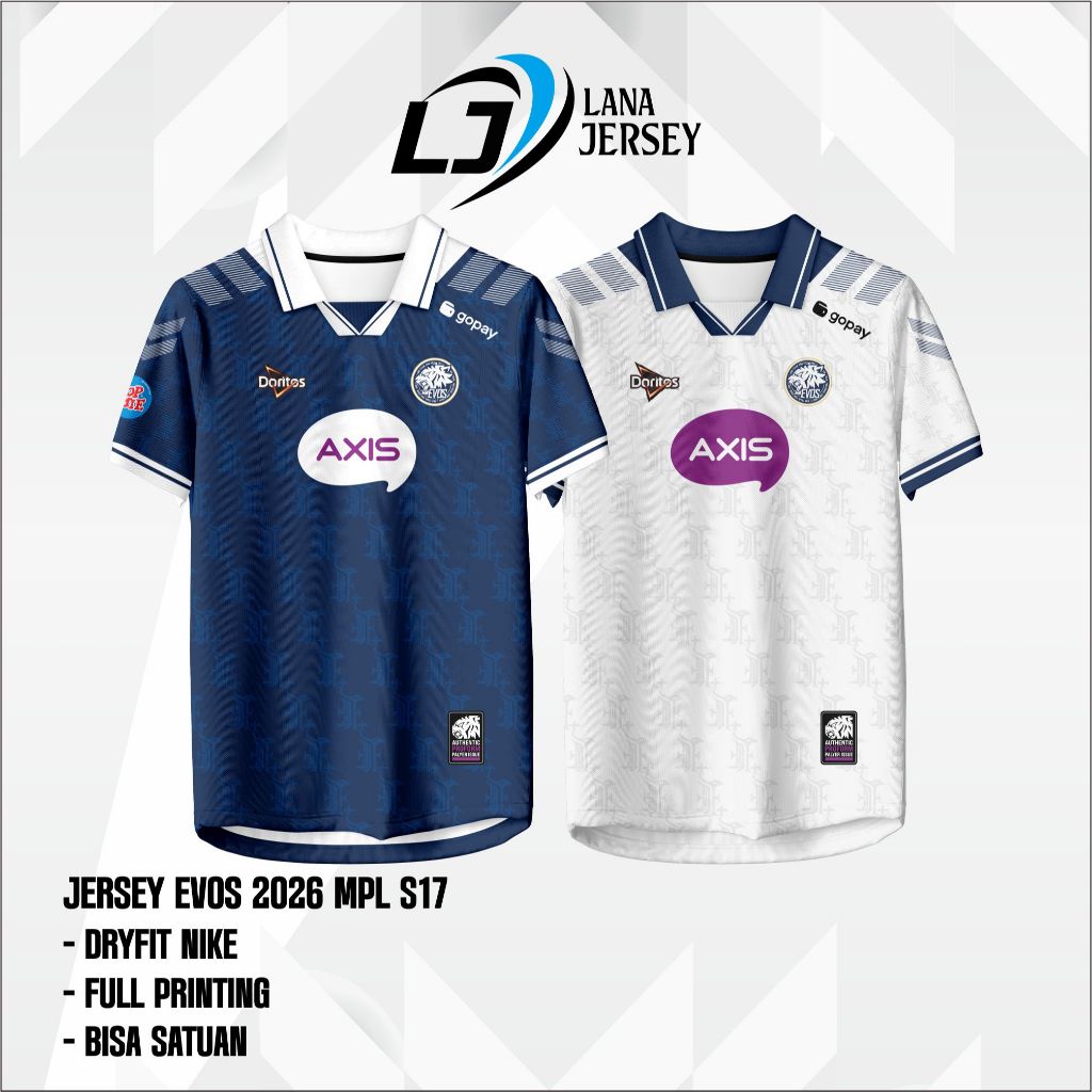 EVOS ESPORT GAMING JERSEY 2026 2027 MPL S17 FULL PRINTING MLBB / MLBB Jersey ฟรี Custom Nickame