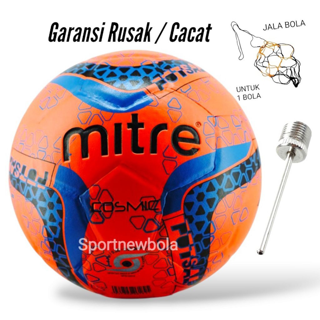 MITRE Original Futsal Ball Clod Press Futsal Ball ขนาด 4 Bonus Net Valve Original ผู้ใหญ่ Futsal Bal