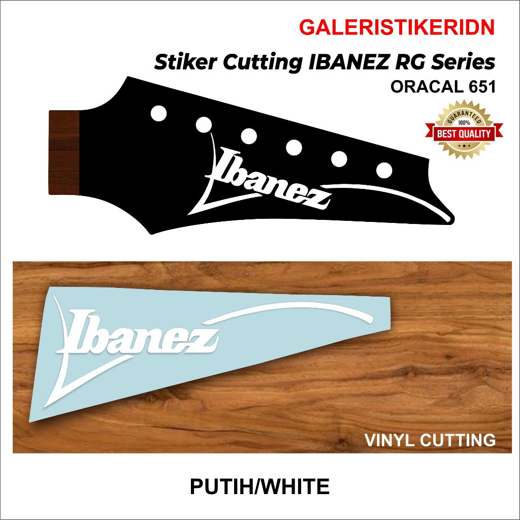 สติ๊กเกอร์รูปลอกสําหรับ Ibanez Guitar Headstock Full Body