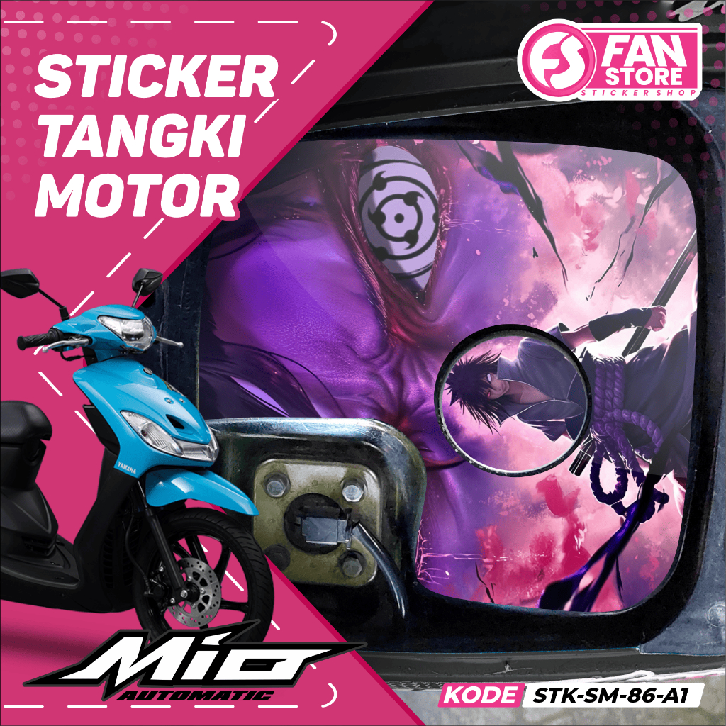 Mio Tank Accessories Stickers with Anime Legend Motif - สติ๊กเกอร์ถังพร้อมติดตั้ง ปรับแต่งได้ - STK-