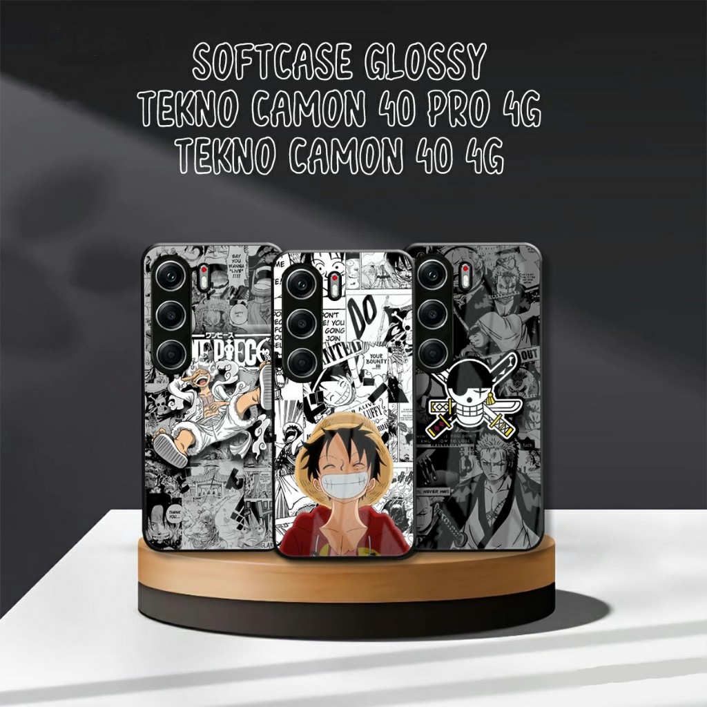 HP Softcase Glass Kaca TEKNO CAMON 40 PRO ใหม่ [KS407] เคส Kaca CAMON 40 PRO | เคสกระจก TEKNO CAMON 