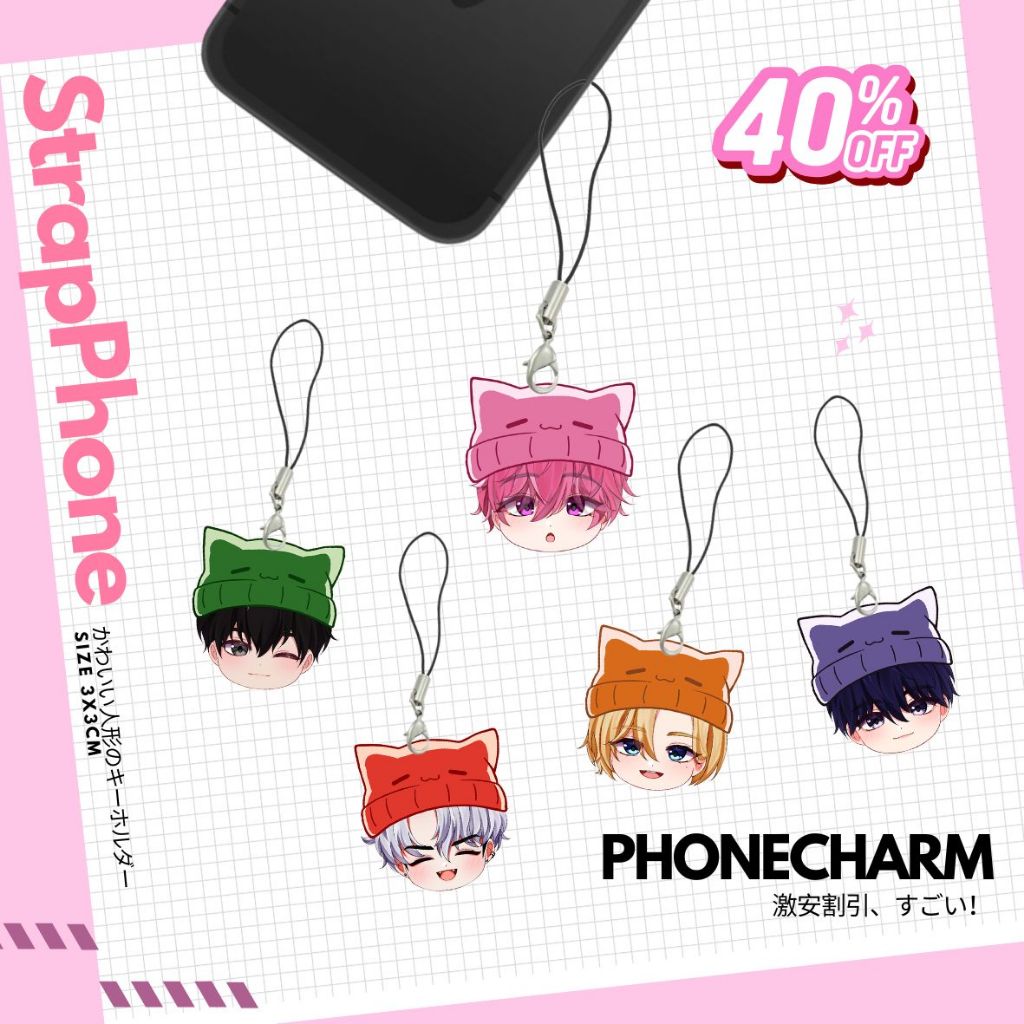 GANTUNGAN YMS7 - [ STRAP ] KPOP HANDPHONE HANGING STRAP / HP STRAP CUTE IDOL GROUP PLAVE MEMBER BIAS