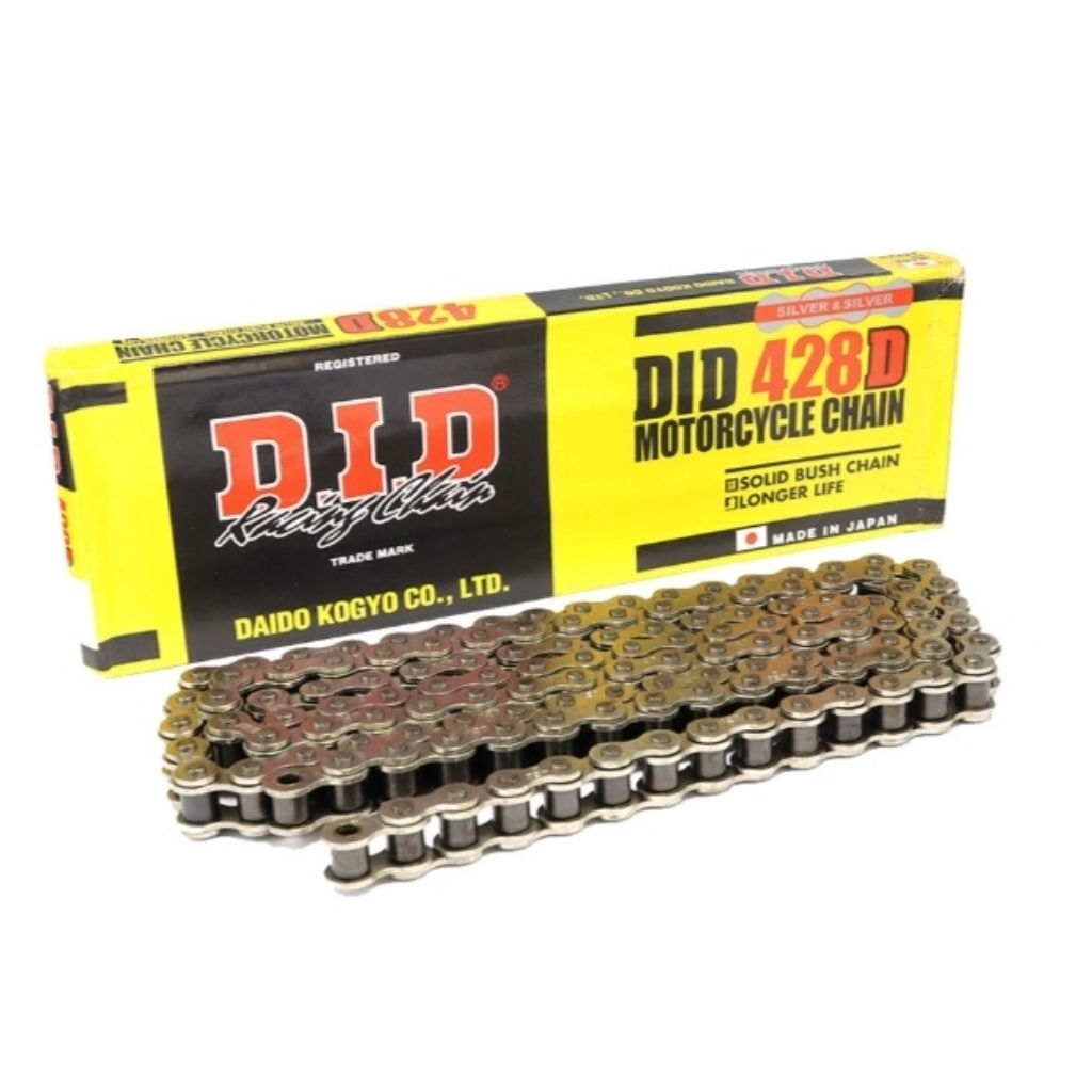 DID Drive Chain 428D X 110 RB Silver Motorcycle Chain - JAPAN