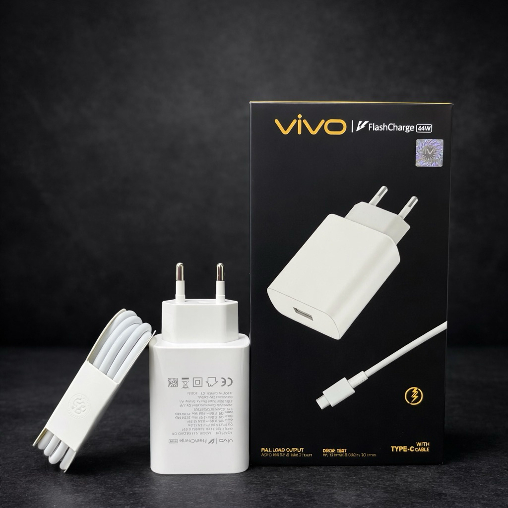 Vivo 44W Type C Flash Charger V23 V21 V25PRO X70 ของแท้ 100% | กําลังชาร์จ