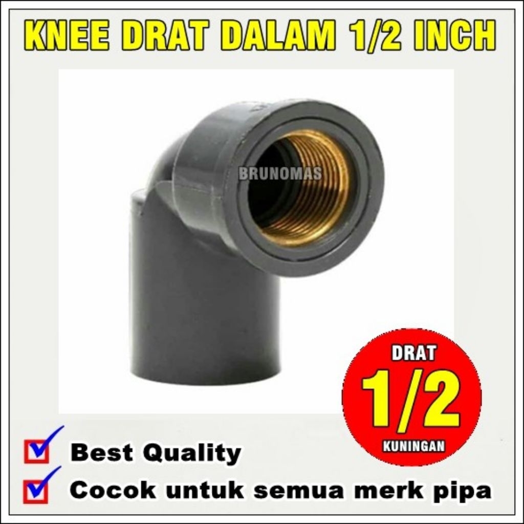 KNEE / SOCK /TEE INNER THREAD METAL INSERT ISCO / RUSH BRASS INNER THREAD