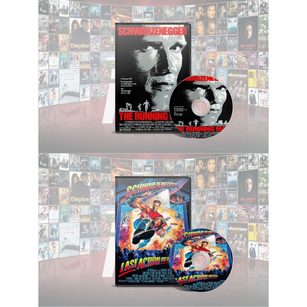 DVD The Running Man (1987) + DVD Last Action Hero (1993)