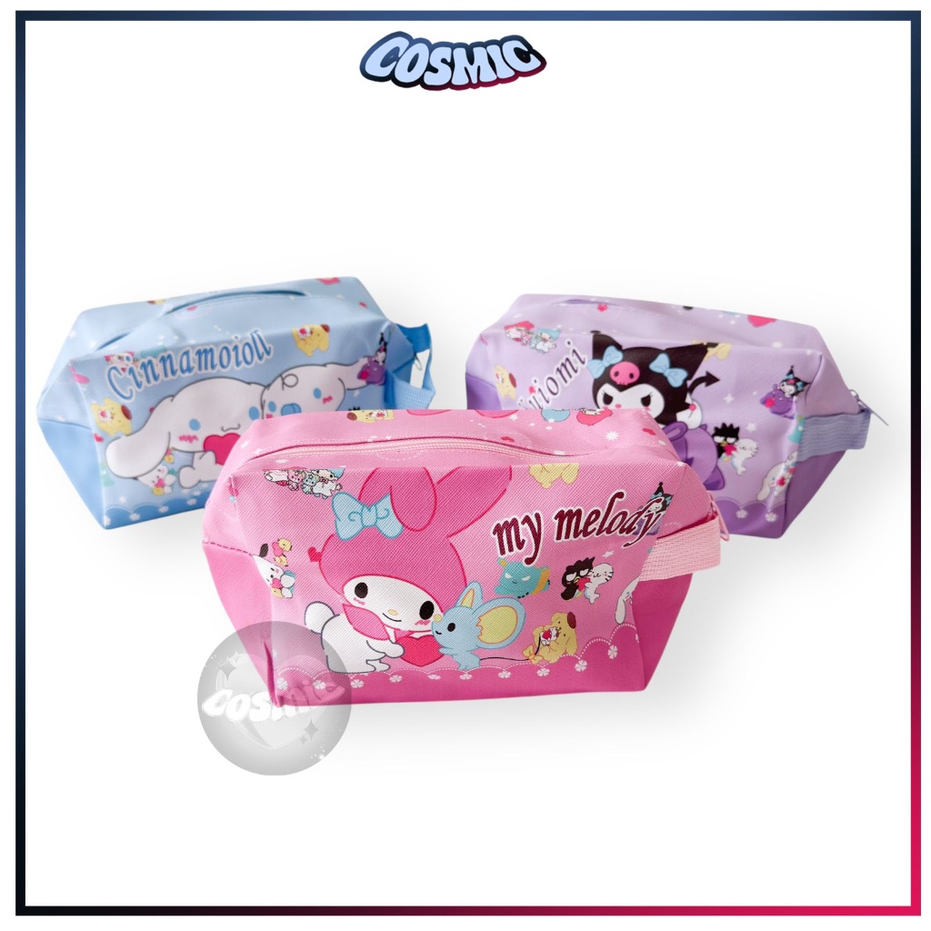 TRAVEL MAKEUP POUCH / COSMETIC WALLET POUCH / CUTE KUROMI POUCH