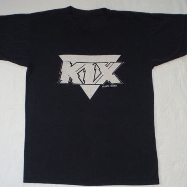 KIX BAND เสื้อยืดลําลอง Unisex ผ้าฝ้าย 100% เสื้อยืดสีดํา | ไซส์ SML XL XXL 3XL 4XL