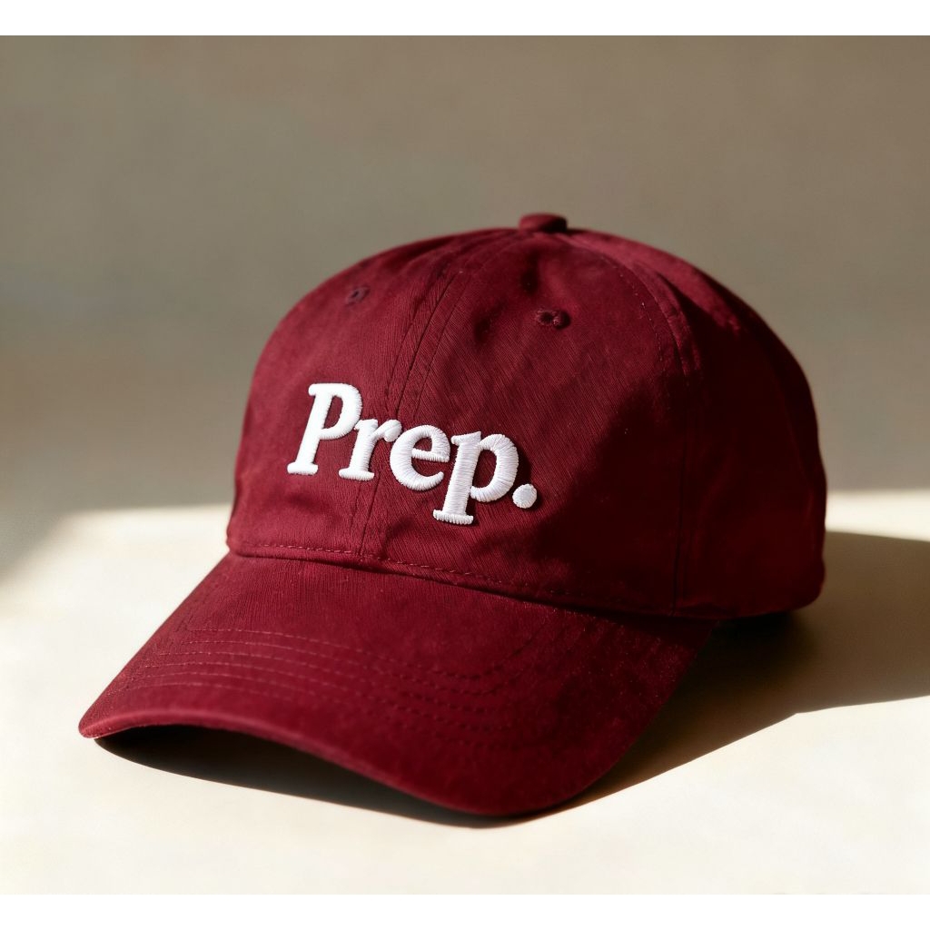 "Prep" broderet เบสบอล kasket, ravel-materiale, alle strelser til viksne