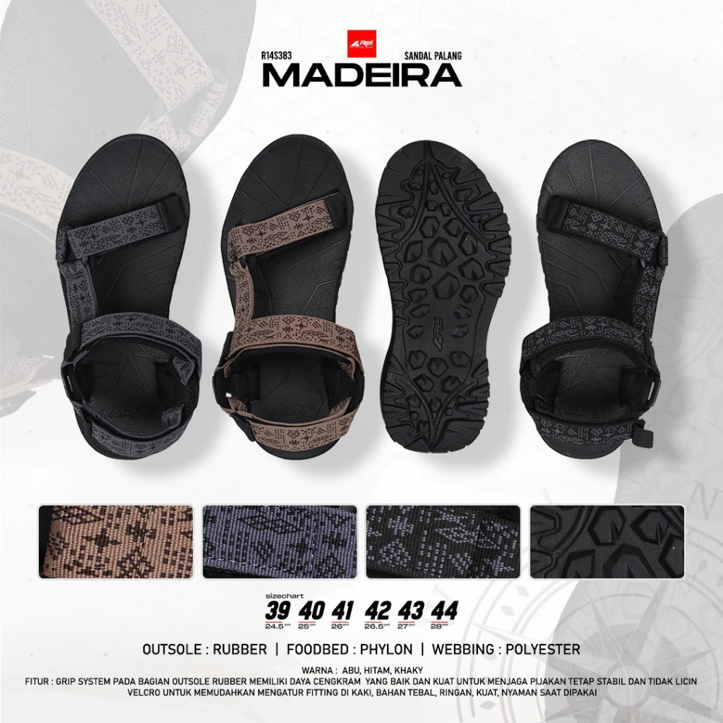 Madeira Arei Outdoorgear รองเท้าแตะผู้ชาย Cross