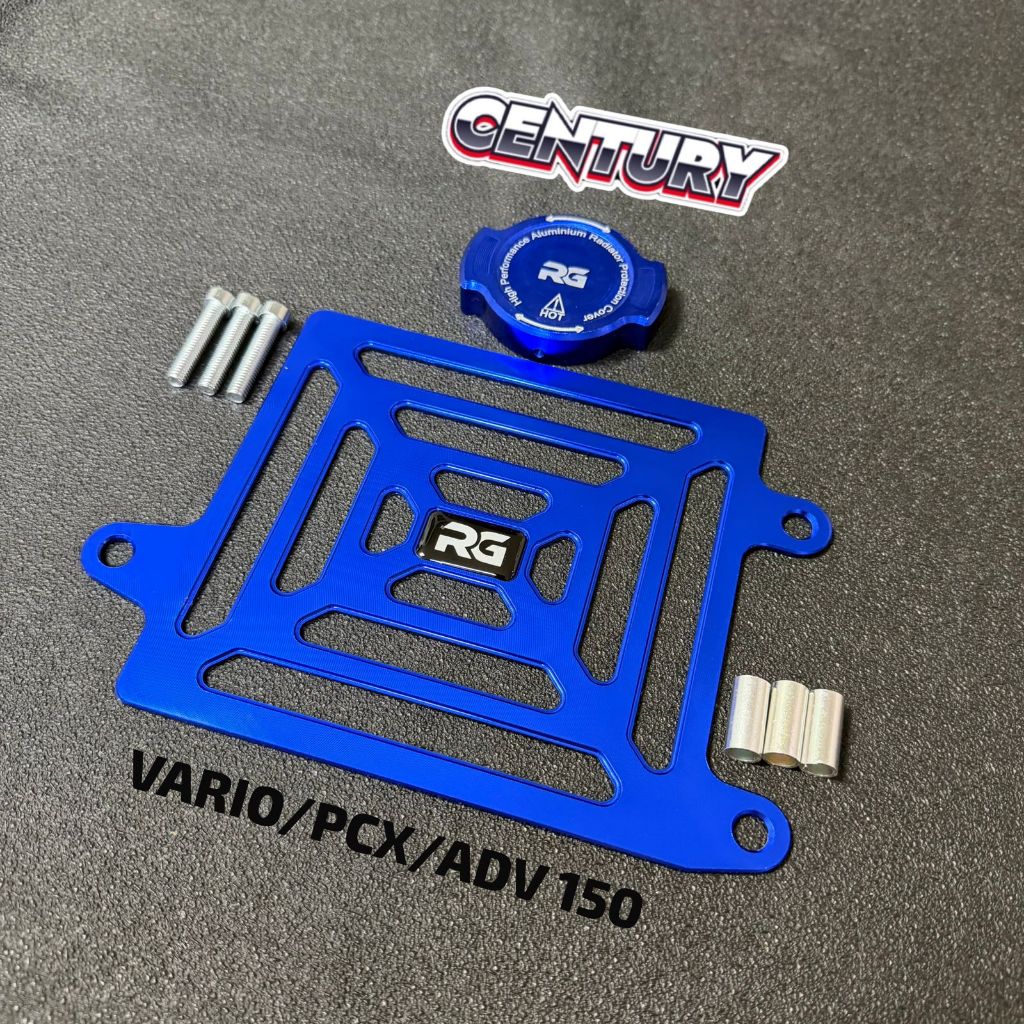 RG RADIATOR COVER PACKAGE + PCX 150 VARIO 150 ADV 150 ORIGINAL RG RADIATOR COVER BLUE CENTURY