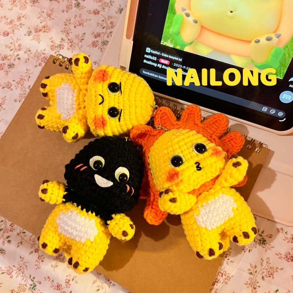 [TOMATOAPPLE] Amigurumi NAILONG || NAILONG พวงกุญแจถักตุ๊กตา