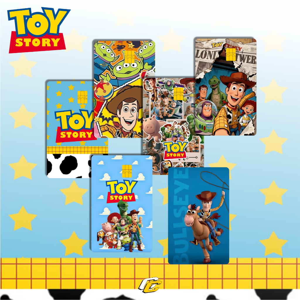 การ์ด PROTECTOR สติ๊กเกอร์ SKIN CARD ATM DEBIT CREDIT CARD KTP E-MONEY สติ๊กเกอร์ TOY STORY MOTIF