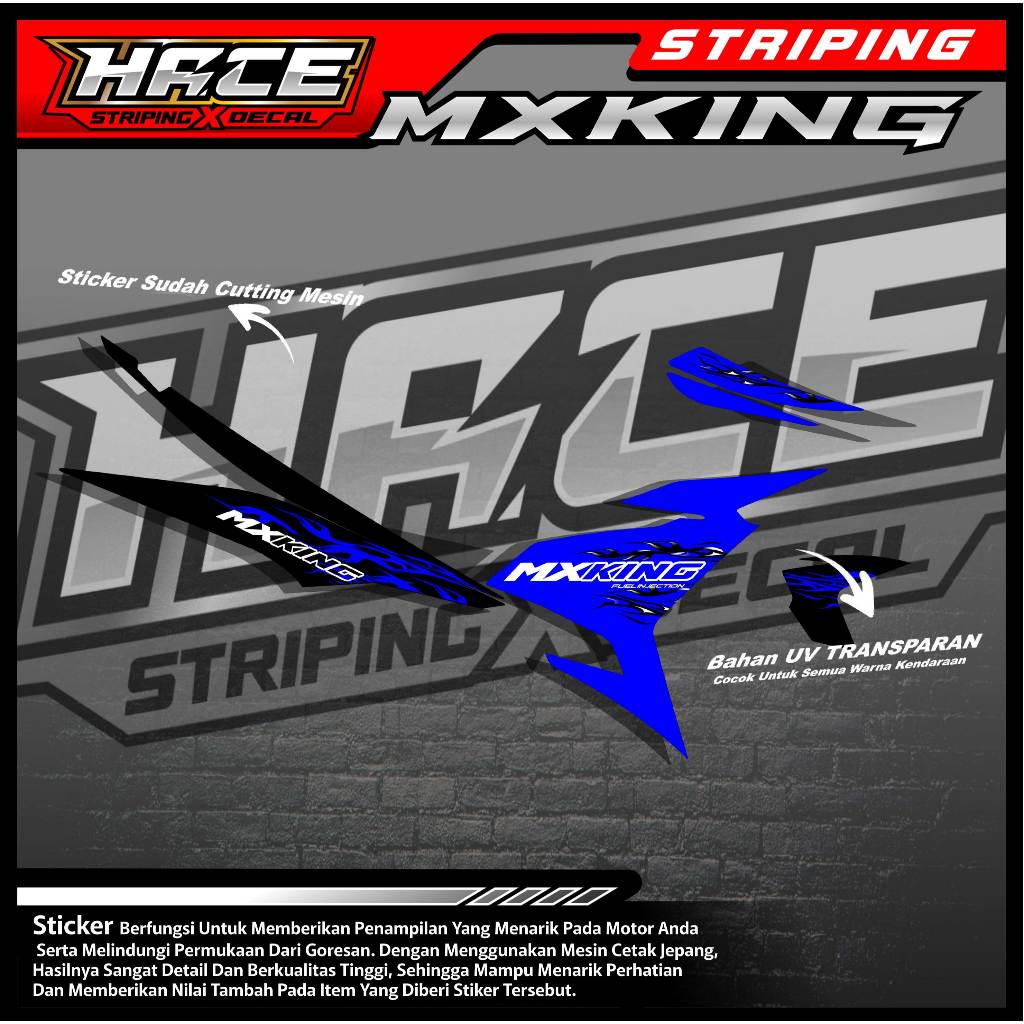 สติ๊กเกอร์ YAMAHA MX KING STRIPING COOL DESIGN! CODE a27