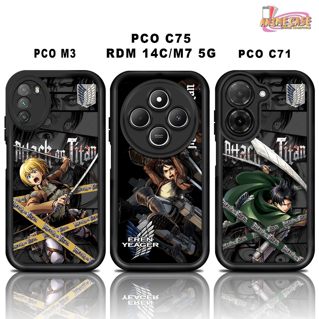 Softcase glossy POCO M3 C75 REDMI 14C M7 5G C71 Casing Case Hp Silicone Camera Protector AOT1