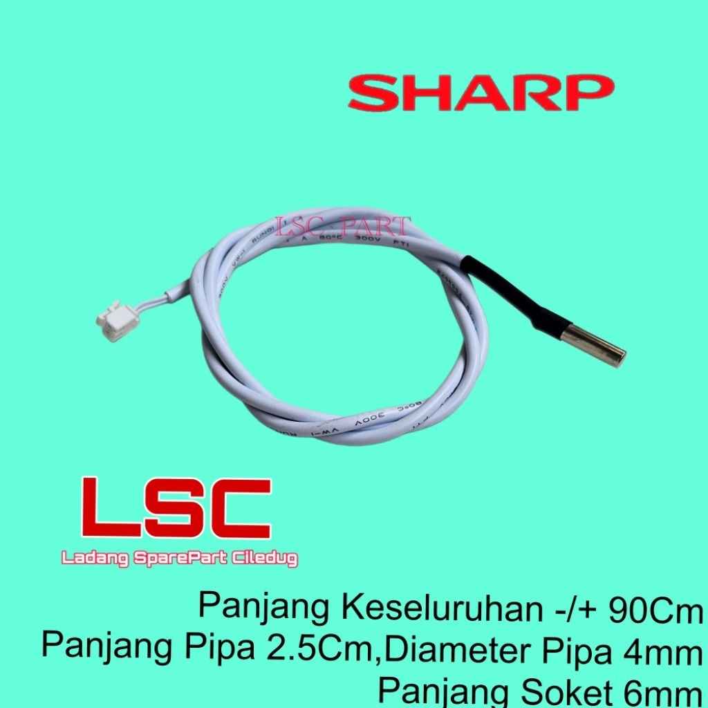 Sharp ORi 6WA090BX1W-ET Thermistor Dispenser Sharp Original SWD 78EHL SL 72 GALLON BOTTOM 40 Ohm