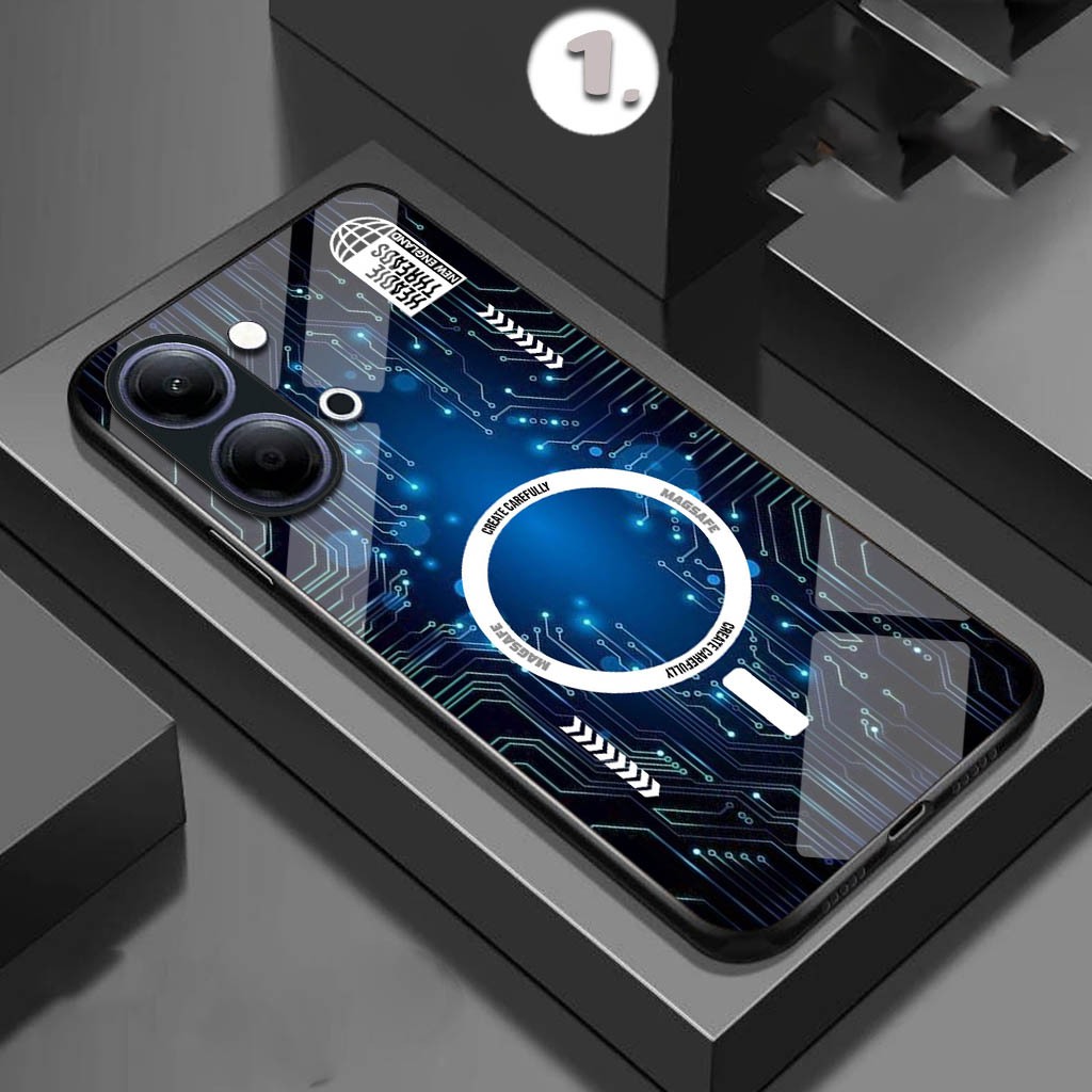 HP [FK-477] เคสโทรศัพท์กระจกเคลือบเงาสําหรับ Vivo Y05 Y05s V70 5g Y21d V60 Lite Y04s Y19s Pro V50 Li