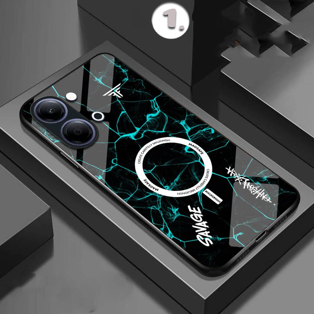 HP [FK-478] เคสโทรศัพท์กระจกเคลือบเงาสําหรับ Vivo Y05 Y05s V70 5g Y21d V60 Lite Y04s Y19s Pro V50 Li