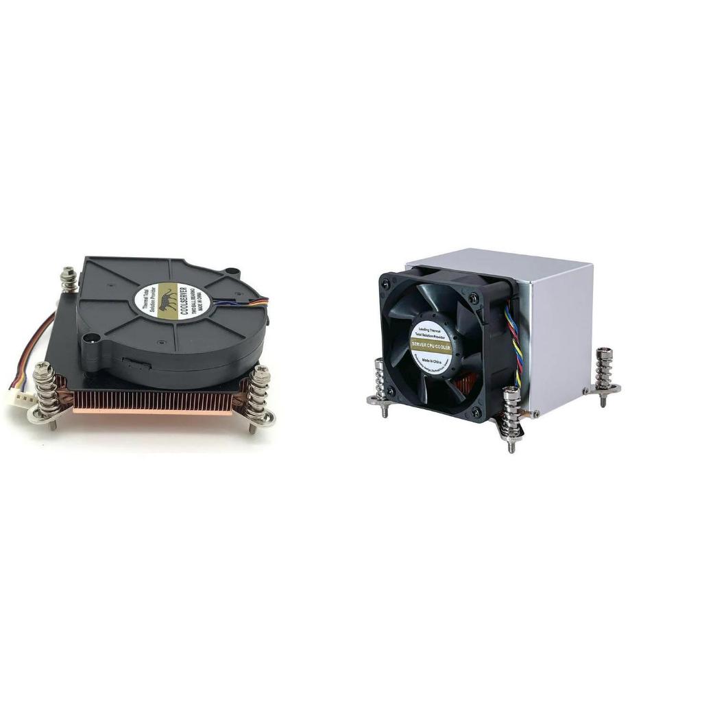 พัดลมฮีทซิงค์ Cooler 1U / 2U สําหรับ x99, x79, x58 Intel LGA2011-3 & 2011 Hsf Active Low Profile CPU