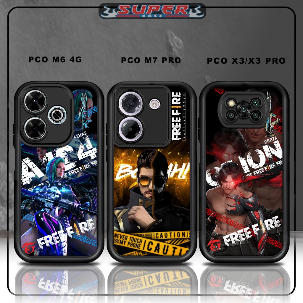 กรณี Hp สําหรับ SoftCase Hp สําหรับแก้วสีดําพรีเมี่ยม POCO M6 4G PCO M7 PRO PCO X3/X3 PRO ออกแบบ FF