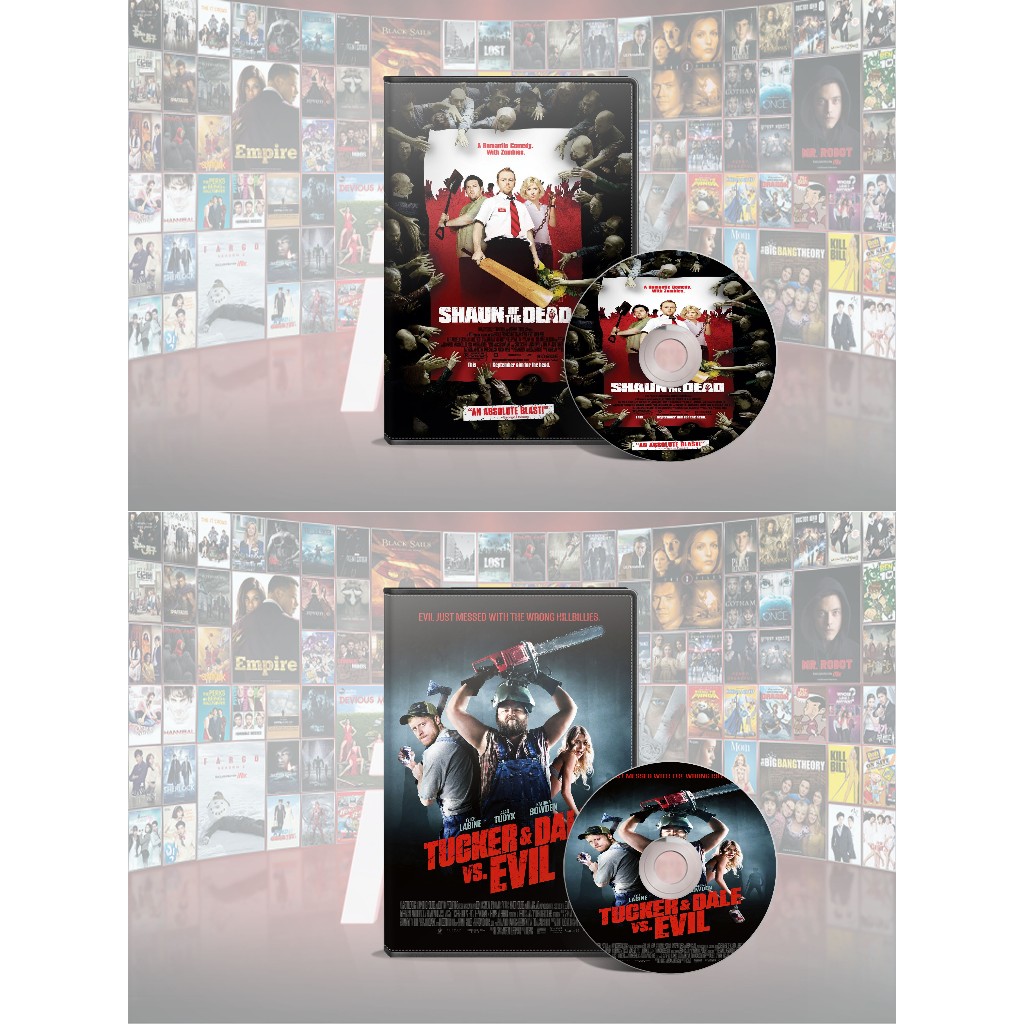 Shaun Of The Dead DVD (2004) + DVD Tucker & Dale Vs Evil (2010) Collector Edition